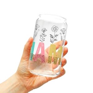 Mama, can cup glass Can 16 oz